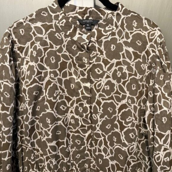 Retro Boho Voile floral Mini Shirtdress - Picture 8 of 16